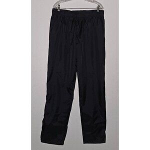 VTG Montgomery Ward Bike Black Nylon Pants Mesh Lined Elastic Waistband Men's XL